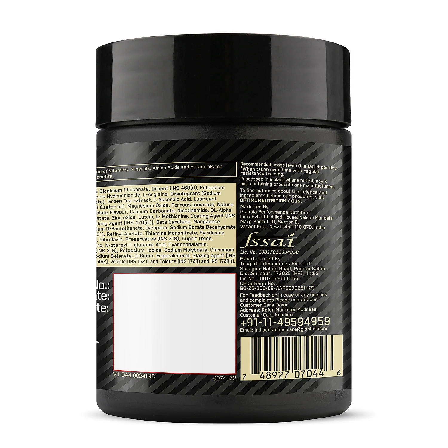 Multivitamin for MEN- 60 Tablets, 26 Vitamins & Minerals, Amino Acids & Anti-Oxidants - Image 6