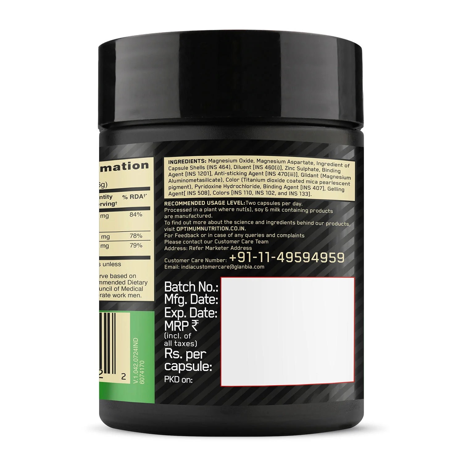 Gold Standard 100% Whey Protein Powder Double Rich Chocolate 4 kg + Multivitamin for MEN- 60 Tablets + Zinc Magnesium Aspartate (ZMA) - 60 Capsules + Fish Oil - 60 Capsules - Image 29