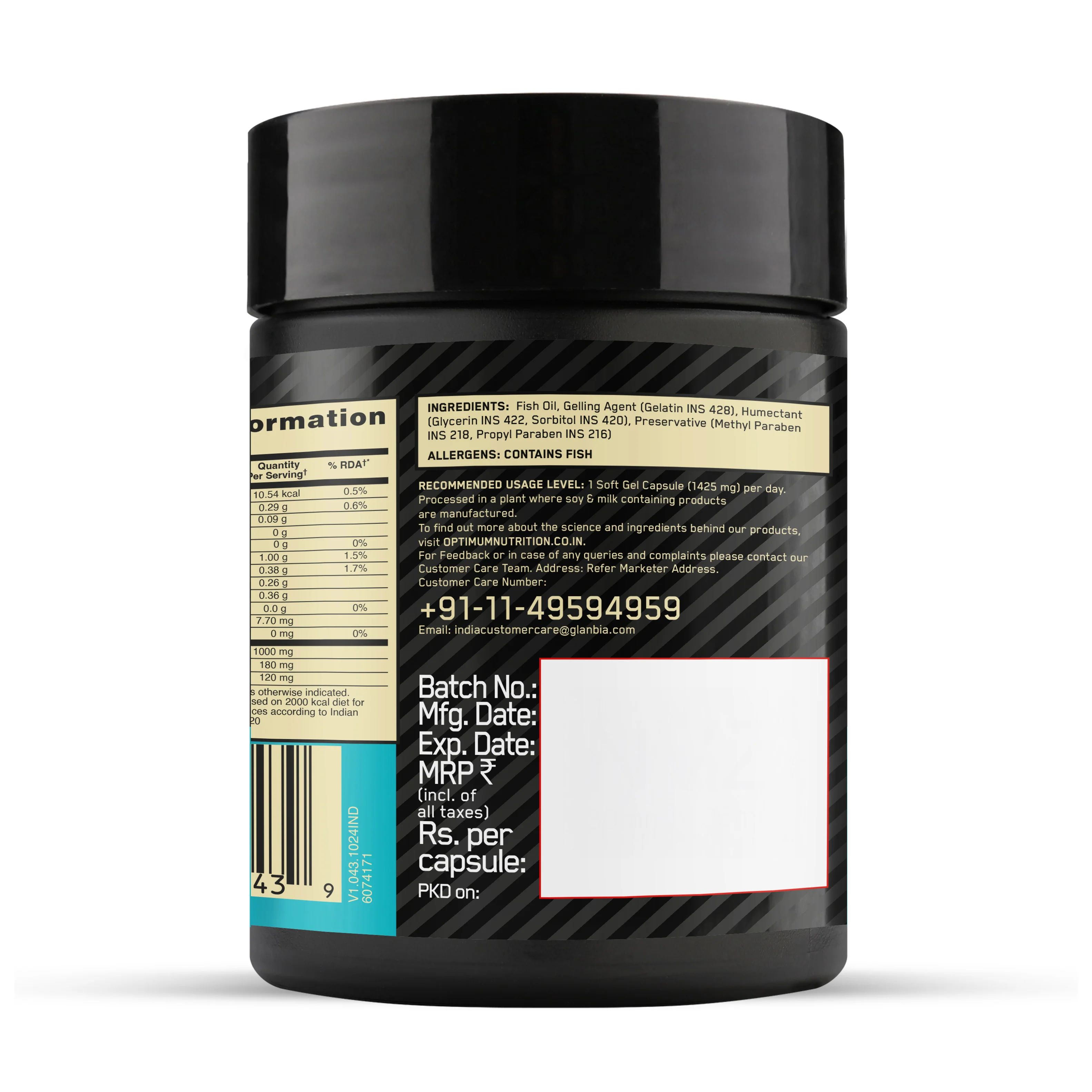 Multivitamin for MEN- 60 Tablets + Zinc Magnesium Aspartate (ZMA) - 60 Capsules + Fish Oil - 60 Capsules - Image 29