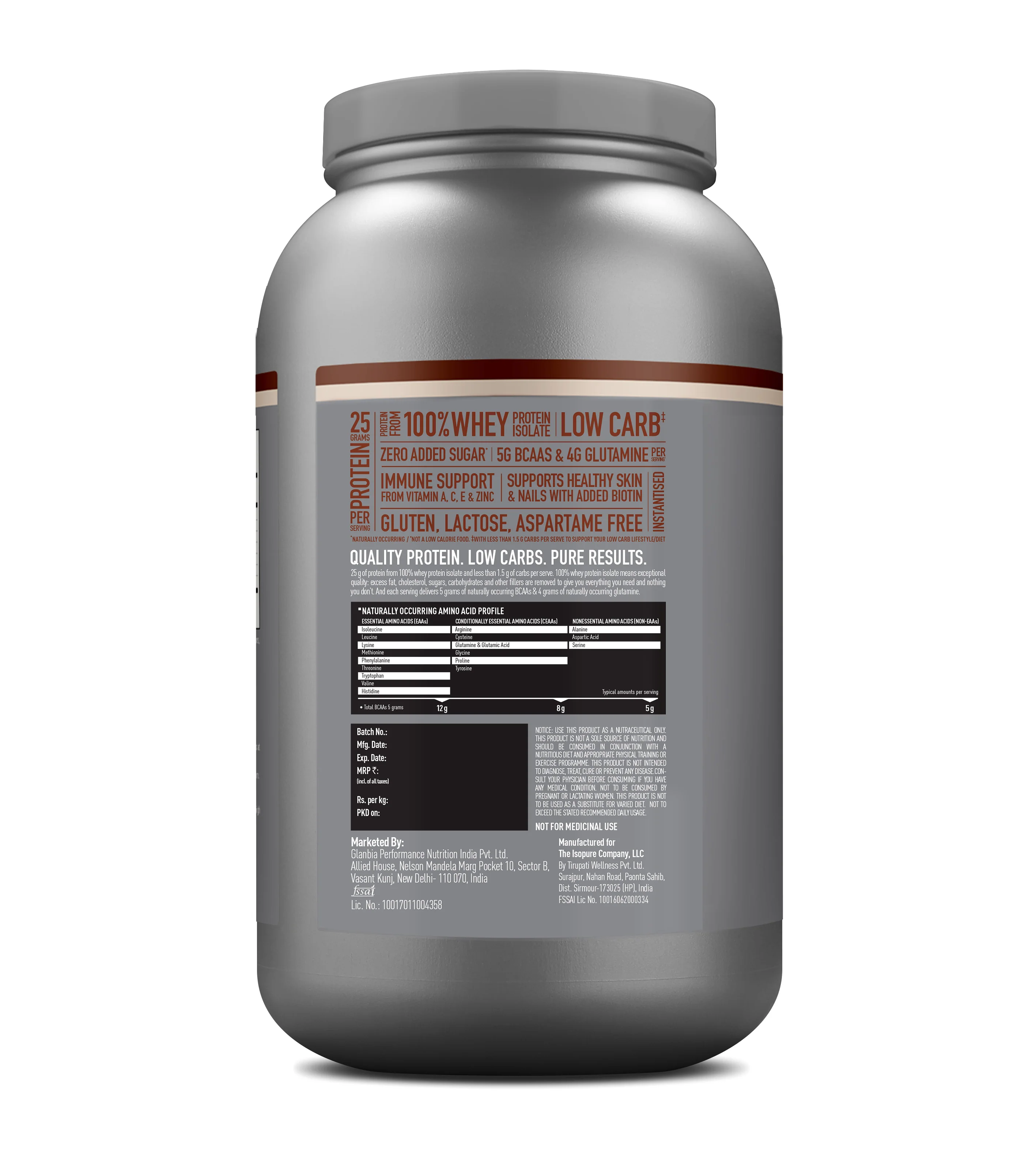 Isopure 2 kg Cookies & Cream + Isopure 100% Creatine Monohydrate Micronized, 250g - Image 7