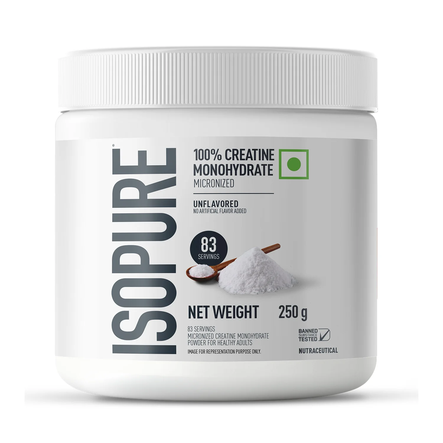 Isopure 2 kg Creamy Vanilla + Isopure 100% Creatine Monohydrate Micronized, 250g - Image 12