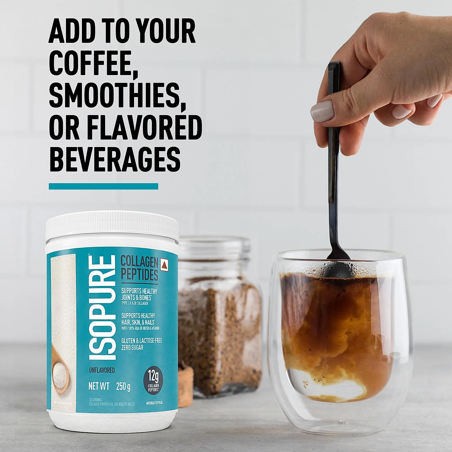 Isopure - Cookies & Cream - 1 Kg + Isopure Collagen Peptides (12g/serve) with Biotin & Vitamin E- 250g (Unflavored) - Image 19