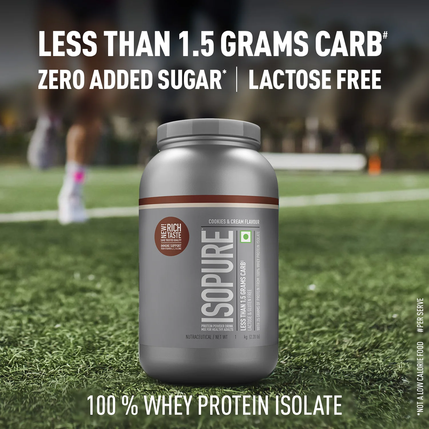Isopure Low Carb Whey Protein Isolate Powder | Cookies & Cream | 1 Kg + Isopure 100% Creatine Monohydrate - Image 7
