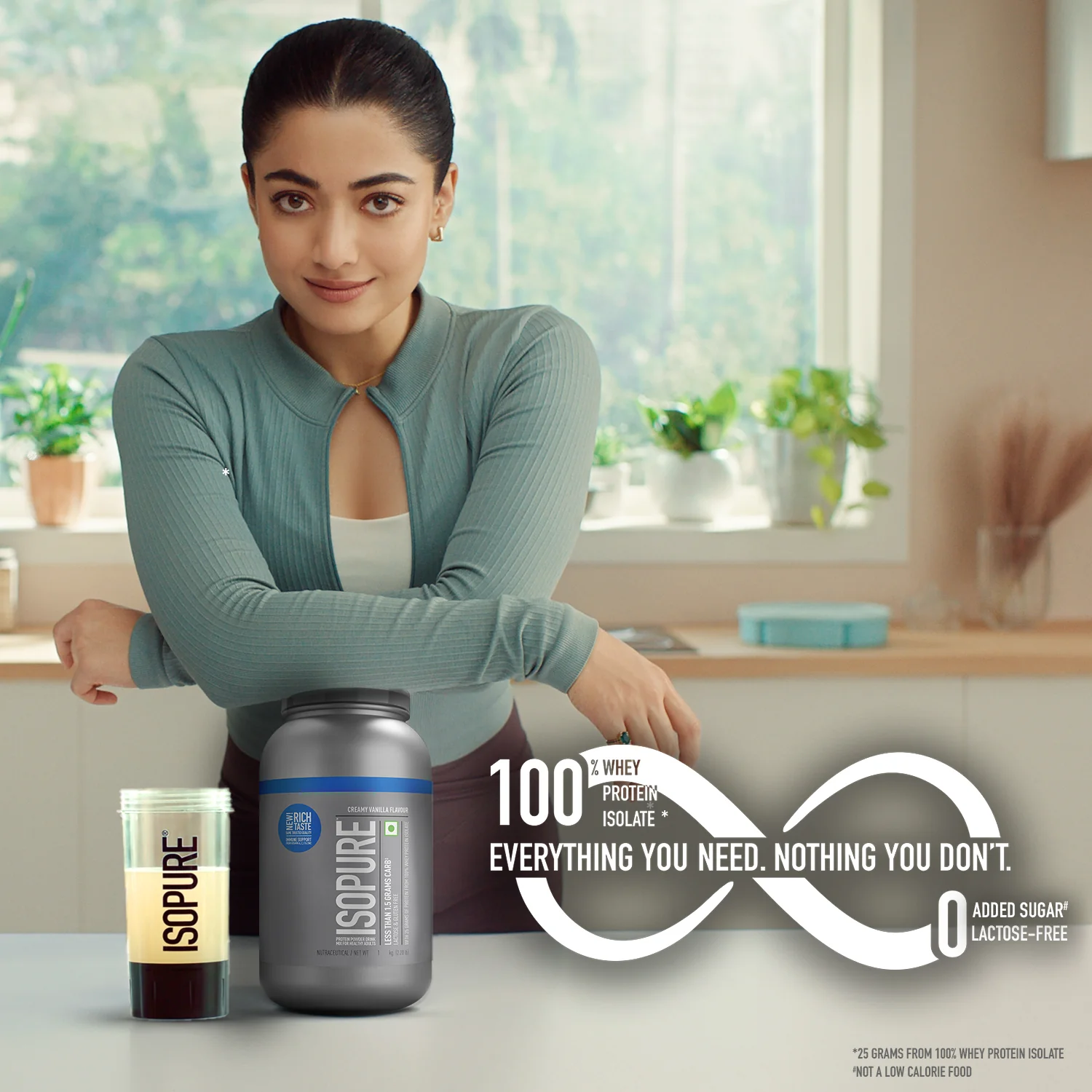 Isopure Low Carb Whey Protein Isolate Powder | Creamy Vanilla | 1 Kg + Isopure 100% Creatine Monohydrate - Image 4